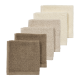 Meyco Πετσετάκια Λαβέτες Πακέτο των 6  Natural/Soft Sand/Taupe (30x30cm)