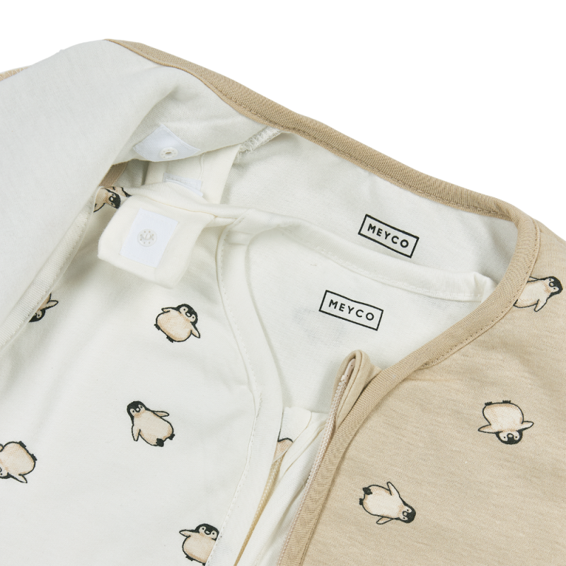 Meyco Υπνόσακος 4 εποχές Penguin Soft Sand (6 μηνών – 3 ετών)