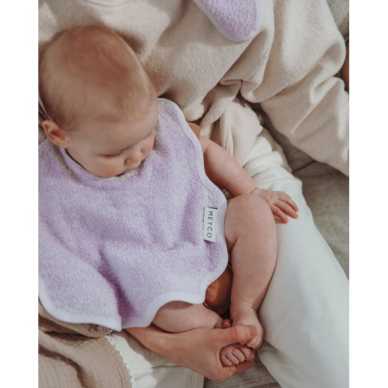 Meyco Σετ 2 Σαλιάρες Wavy Lavander