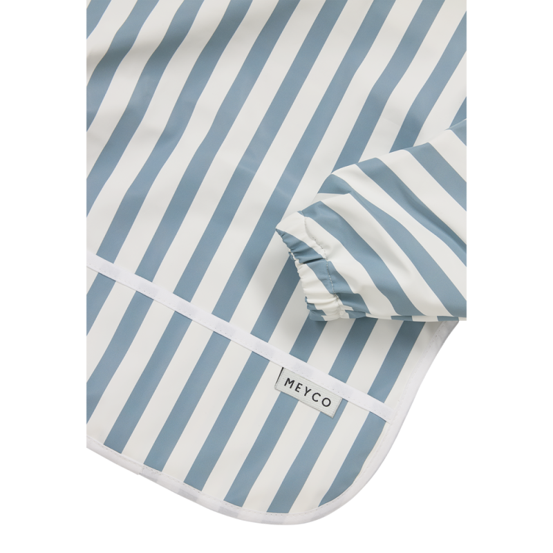 Meyco Σαλιάρα με Μανίκια Fat Stripe Jeans Blue