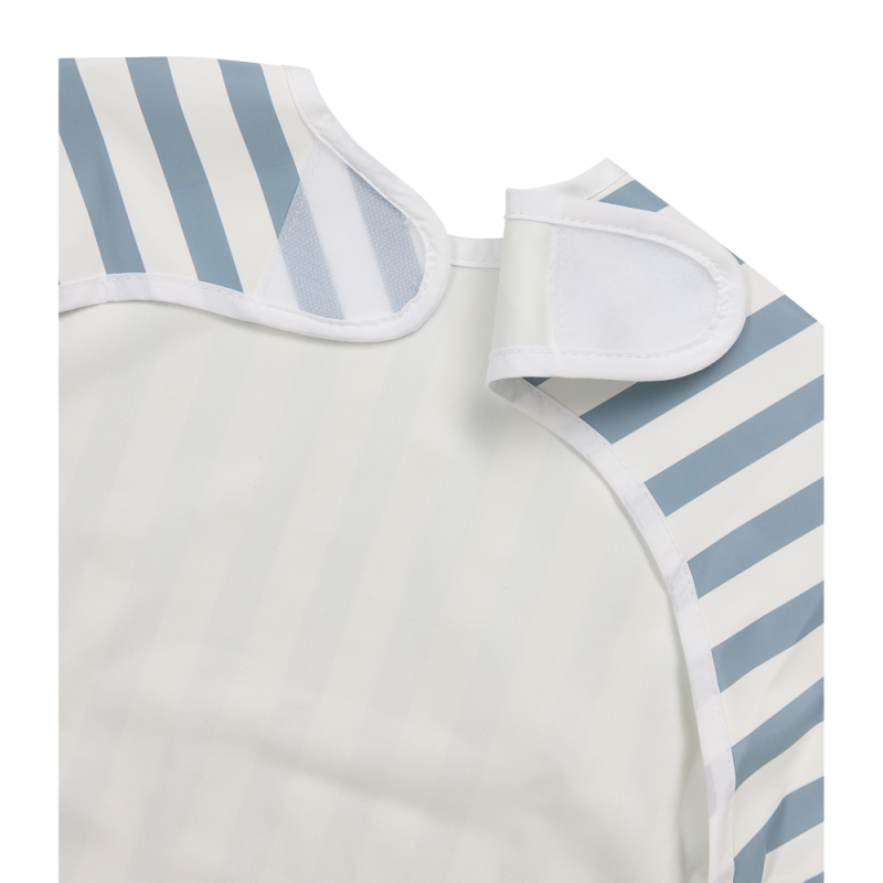 Meyco Σαλιάρα με Μανίκια Fat Stripe Jeans Blue
