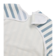 Meyco Σαλιάρα με Μανίκια Fat Stripe Jeans Blue