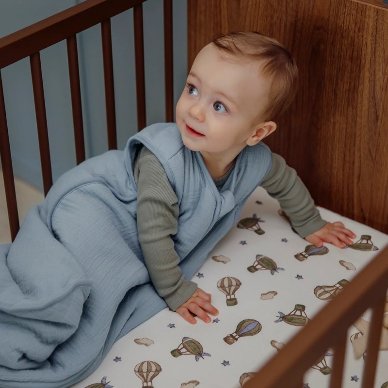 Meyco Σεντόνι με Λάστιχο Jersey Air Balloons Multicolour 70×140/150cm