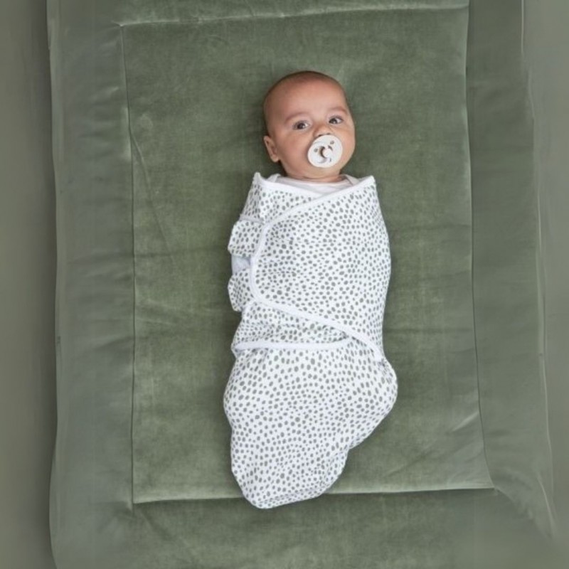 Meyco 2 Pack Swaddle Cheetah/forest green 0-3 μηνών