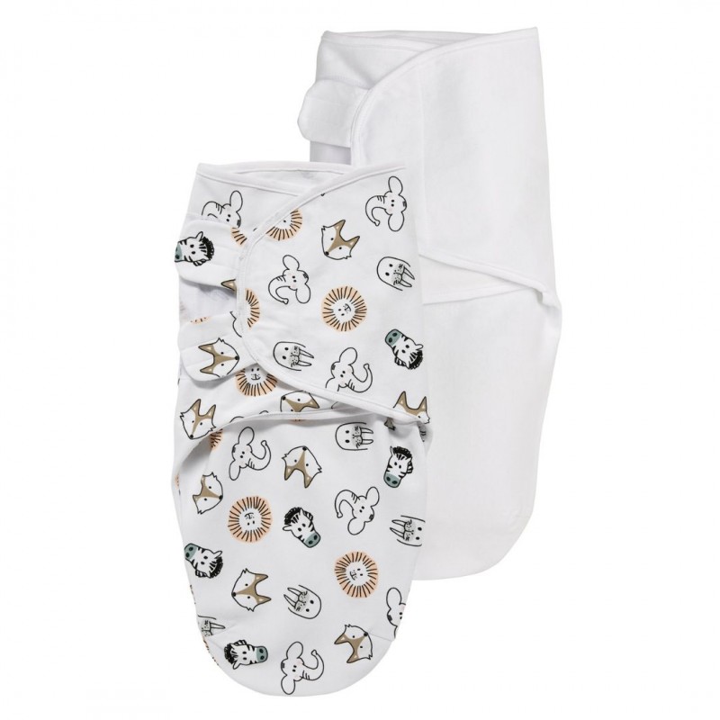 Meyco swaddle multicolour 2τεμ  0-3 μηνών