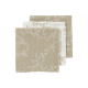Meyco Σετ 3 Απορροφητικές Λαβέτες/Μουσελίνες Branches Sand – 30x30cm