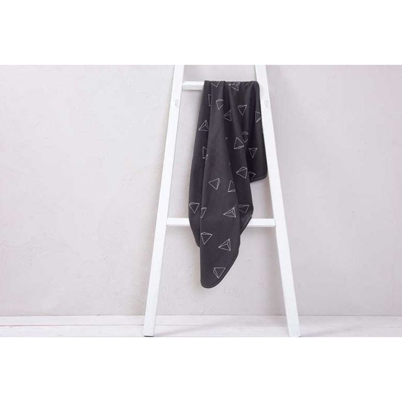 Minene Πικέ Κουβέρτα 3D Dark Grey
