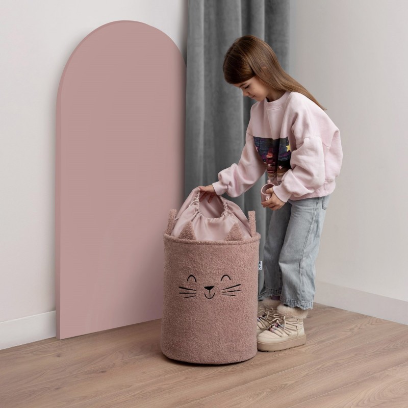 Sipo Premium Πολυχρηστικό Καλάθι Μπουκλέ 43L Γατούλα Pink