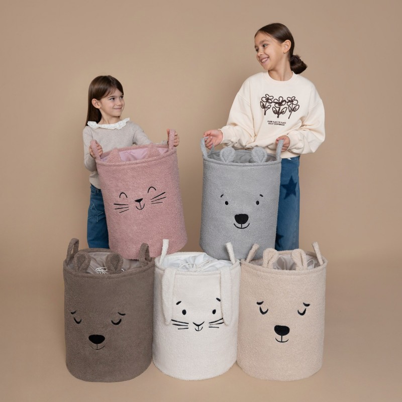 Sipo Premium Πολυχρηστικό Καλάθι Μπουκλέ 43L Γατούλα Pink