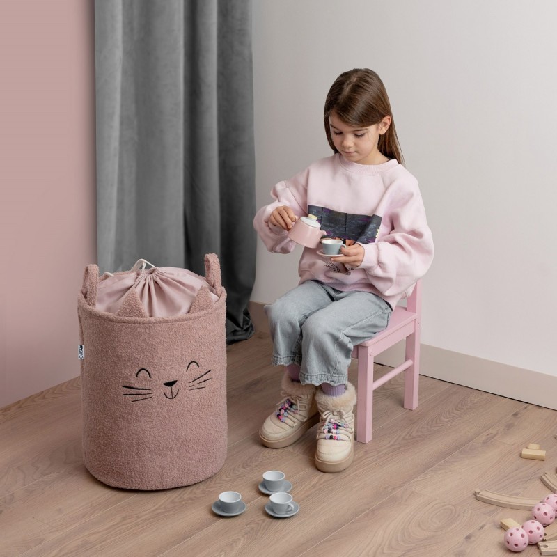 Sipo Premium Πολυχρηστικό Καλάθι Μπουκλέ 43L Γατούλα Pink