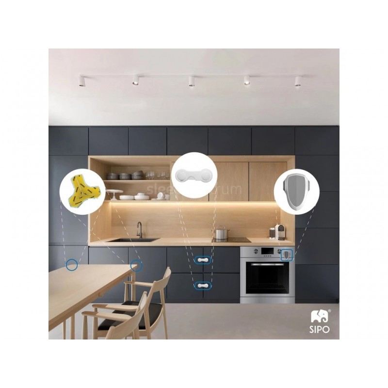 Sipo Σετ Προστατευτικά Γωνιών Τύπου Τ 12 τμχ Διάφανα