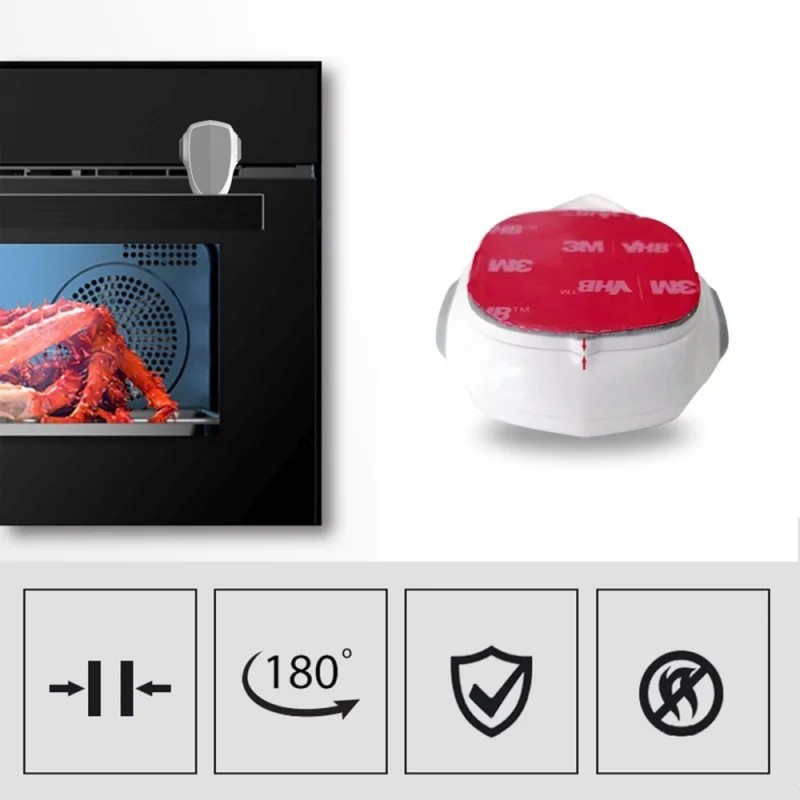 Κλειδαριά πόρτας φούρνου Μαύρη