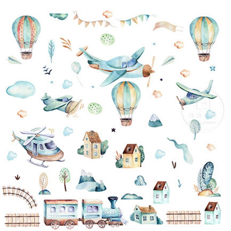 Sipo Wall Stickers Airplanes