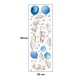 Sipo Wall Sticker Bunny Balloons Blue