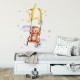 Sipo Wall Sticker Bear On Swing