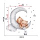 Sipo Wall Sticker Teddy Bear Moon