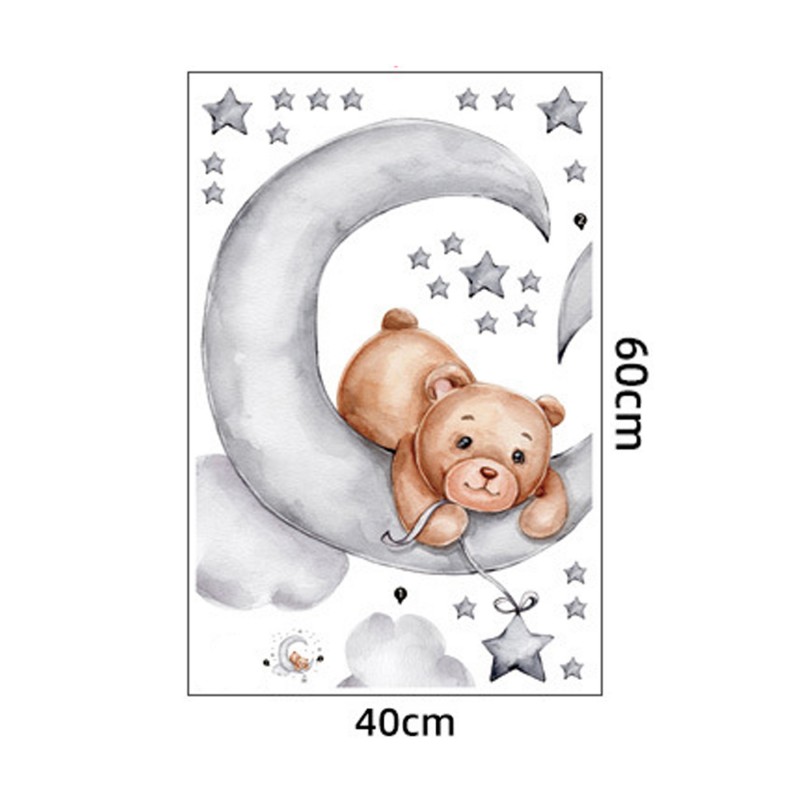 Sipo Wall Sticker Teddy Bear Moon