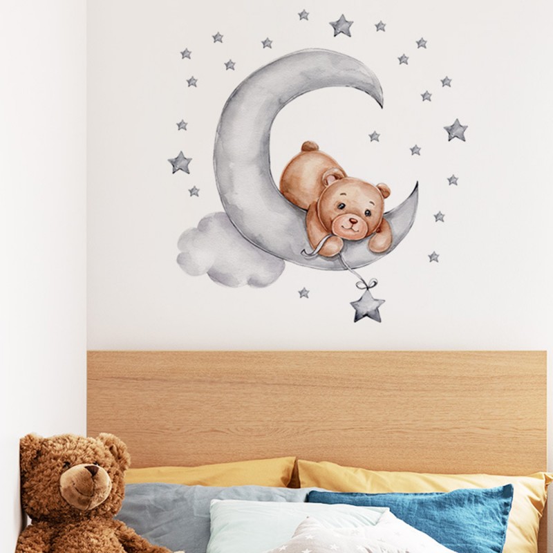 Sipo Wall Sticker Teddy Bear Moon