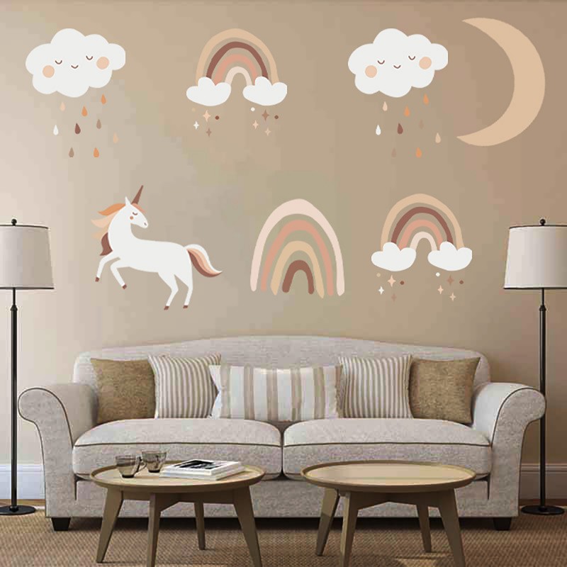 Sipo wall stickers Boho Rainbow Unicorn