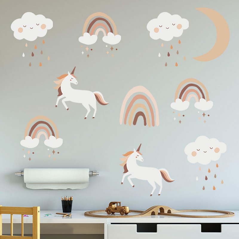 Sipo wall stickers Boho Rainbow Unicorn