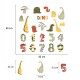 Sipo wall stickers Dino Numbers