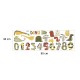 Sipo wall stickers Dino Numbers