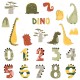 Sipo wall stickers Dino Numbers