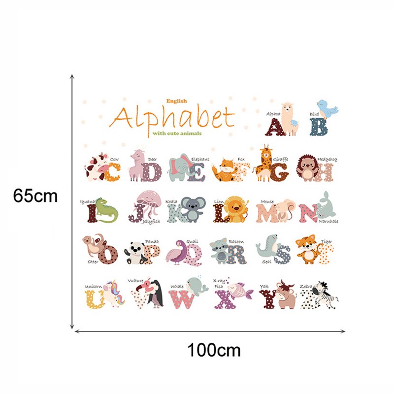 Sipo wall stickers Animal Alphabet