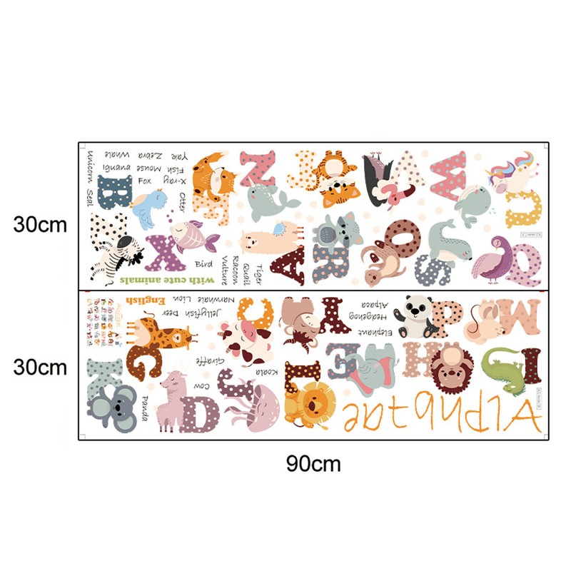 Sipo wall stickers Animal Alphabet