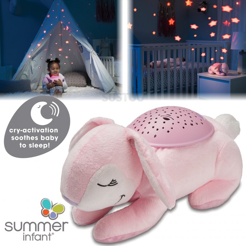 Slumber buddies deluxe bailee bunny προτζέκτορας νυχτός με λευκούς ήχους