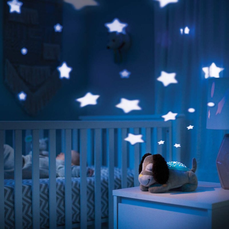 Slumber buddies deluxe pip the puppy προτζέκτορας νυχτός με λευκούς ήχους